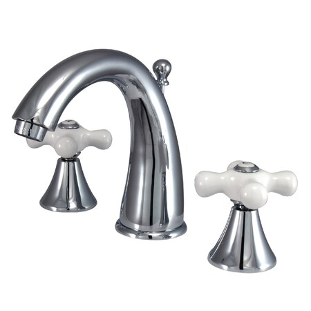 Kingston Brass 8" Widespread Bathroom Faucet, Chrome KS2971PX